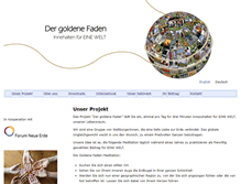 Tablet Screenshot of dergoldenefaden.info